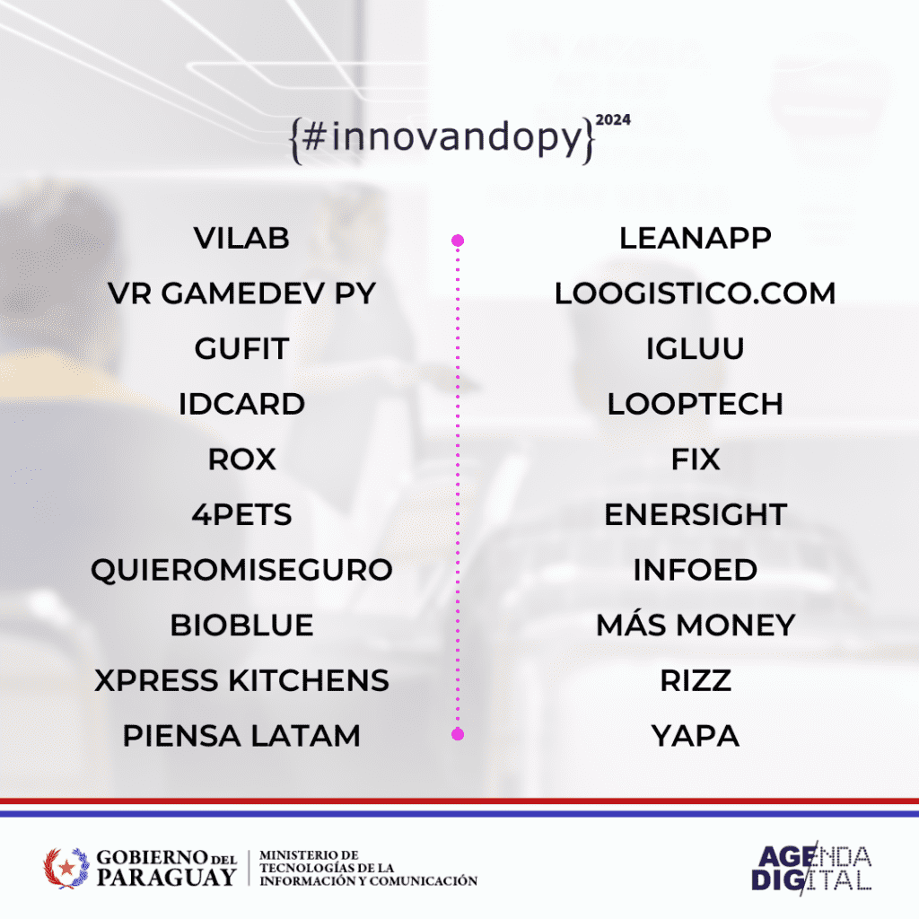 InnovandoPY: Conocé a las 20 startups seleccionadas